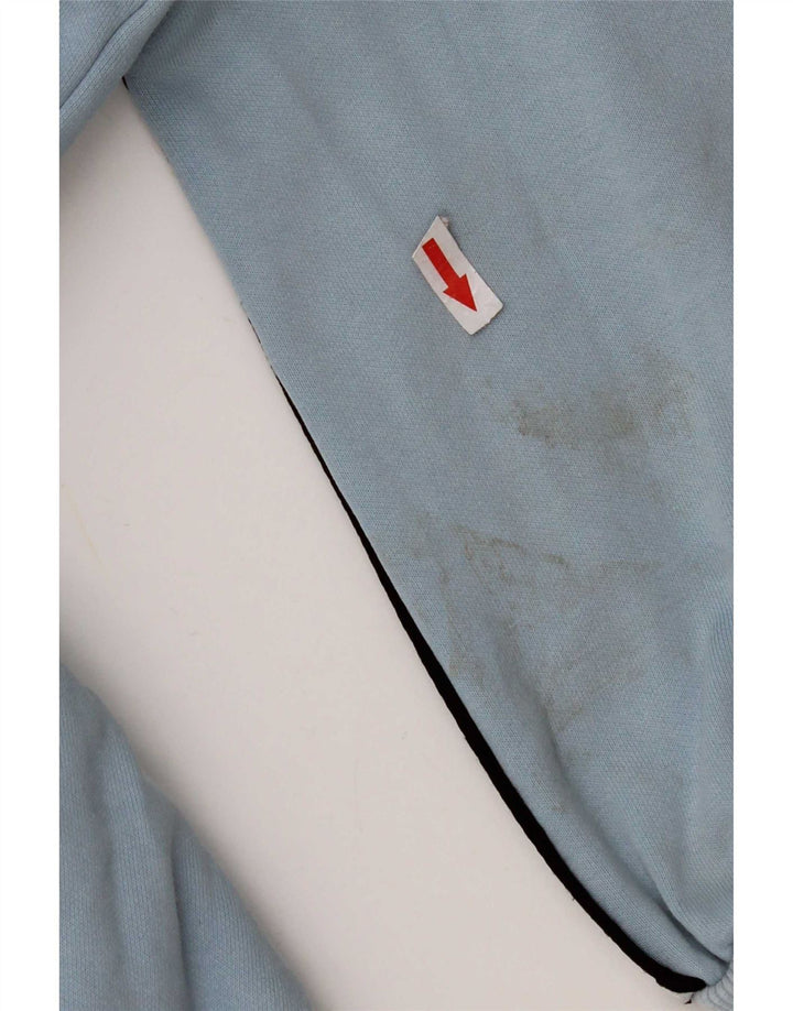 Kappa Sweat-shirt graphique pour homme en coton color block Bleu Taille L