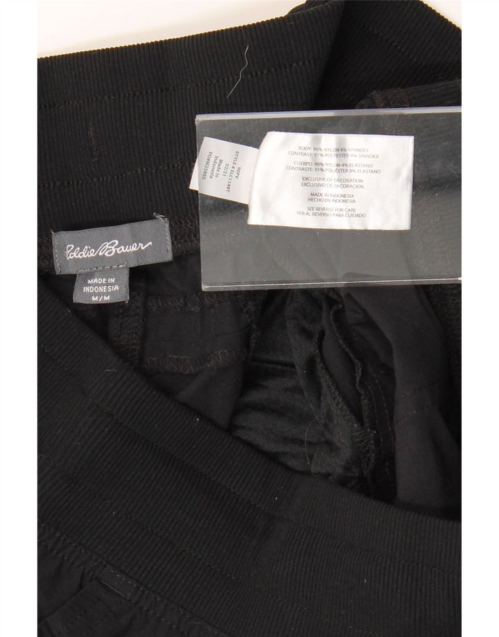 EDDIE BAUER Womens Straight Cargo Capri Trousers  Medium W30 L22 Black