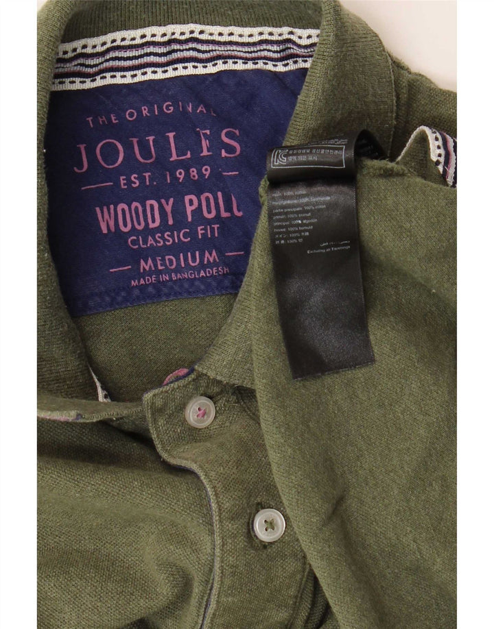 Joules Mens Classic Fit Polo Shirt Medium Khaki Cotton