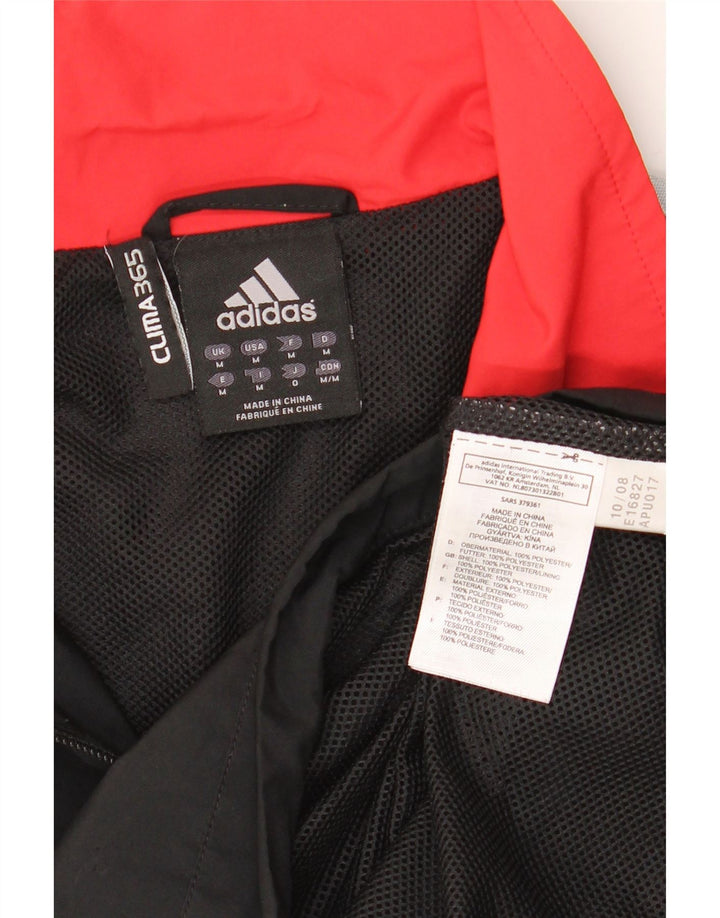 Adidas Mens Clima 365 Tracksuit Top Jacket Medium Black Polyester