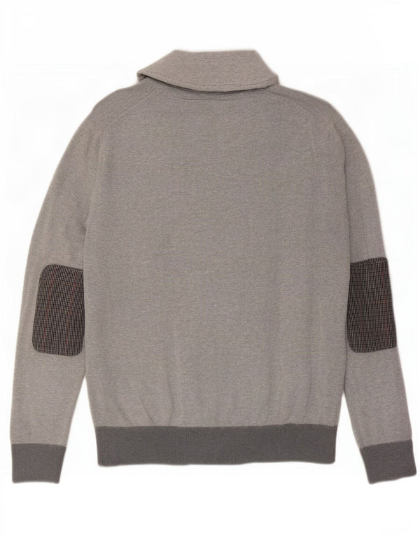 Tommy Hilfiger Ragazzi Maglione con collo a scialle Maglione 15-16 anni XL Cotone grigio