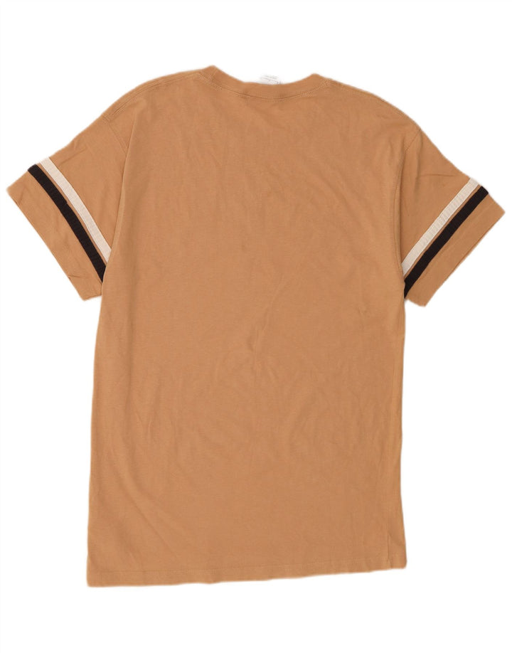 Nike Mens Graphic T-Shirt Top Small Beige Cotton