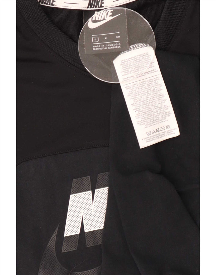 T-shirt grafica da uomo Nike Top Small in cotone nero