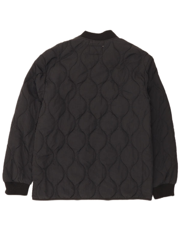 The Stronghold Mens Quilted Jacket UK 40 Large Black