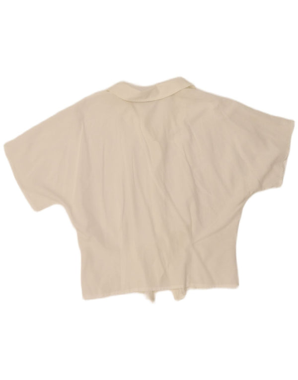 New Fast Womens Short Sleeve Shirt Blouse UK 16 Large White