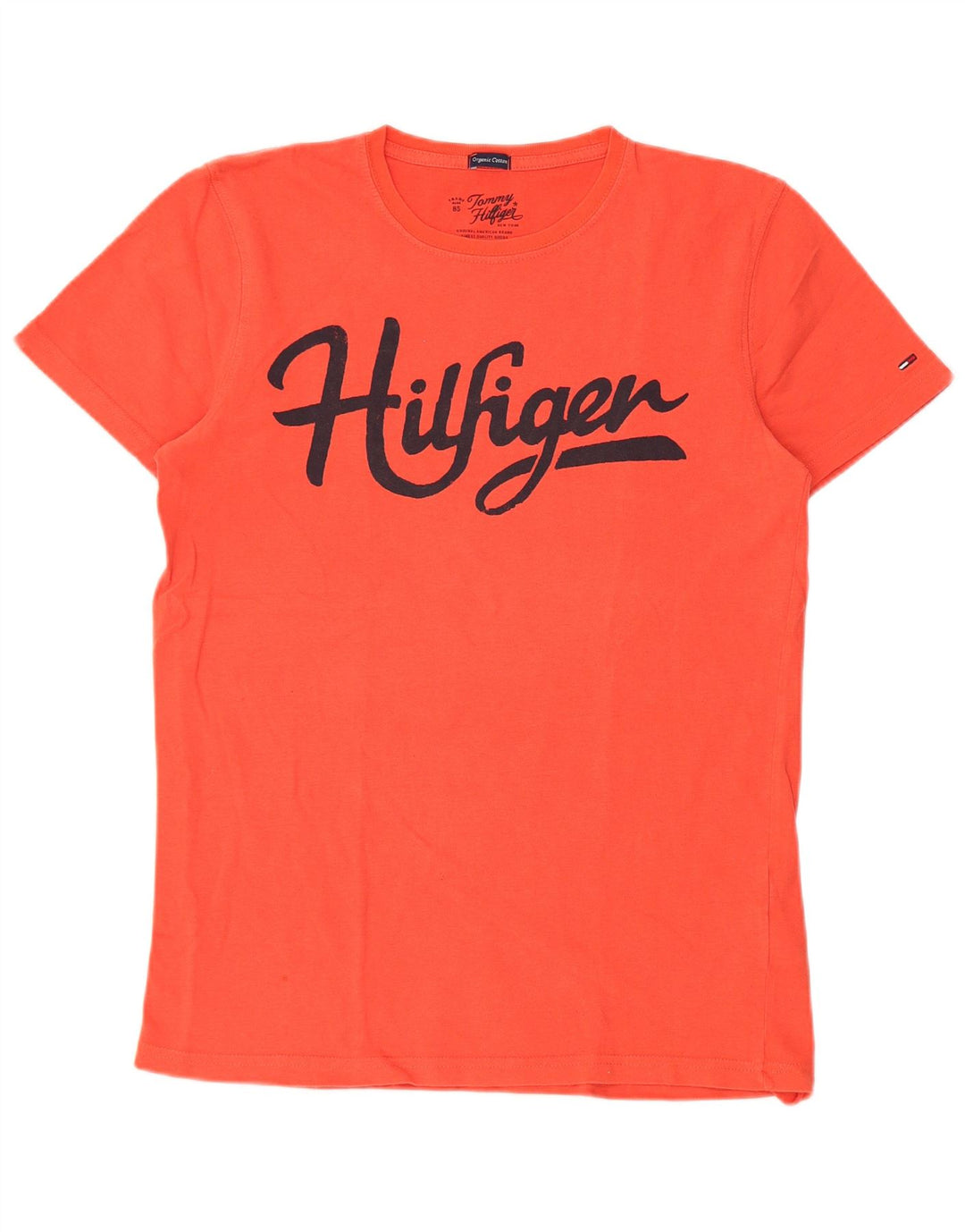 Tommy Hilfiger Mens Graphic T-Shirt Top Medium Orange