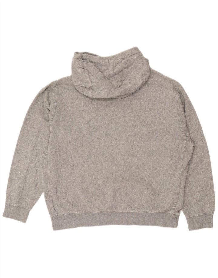 Nike Mens Hoodie Jumper Large Grey Cotton