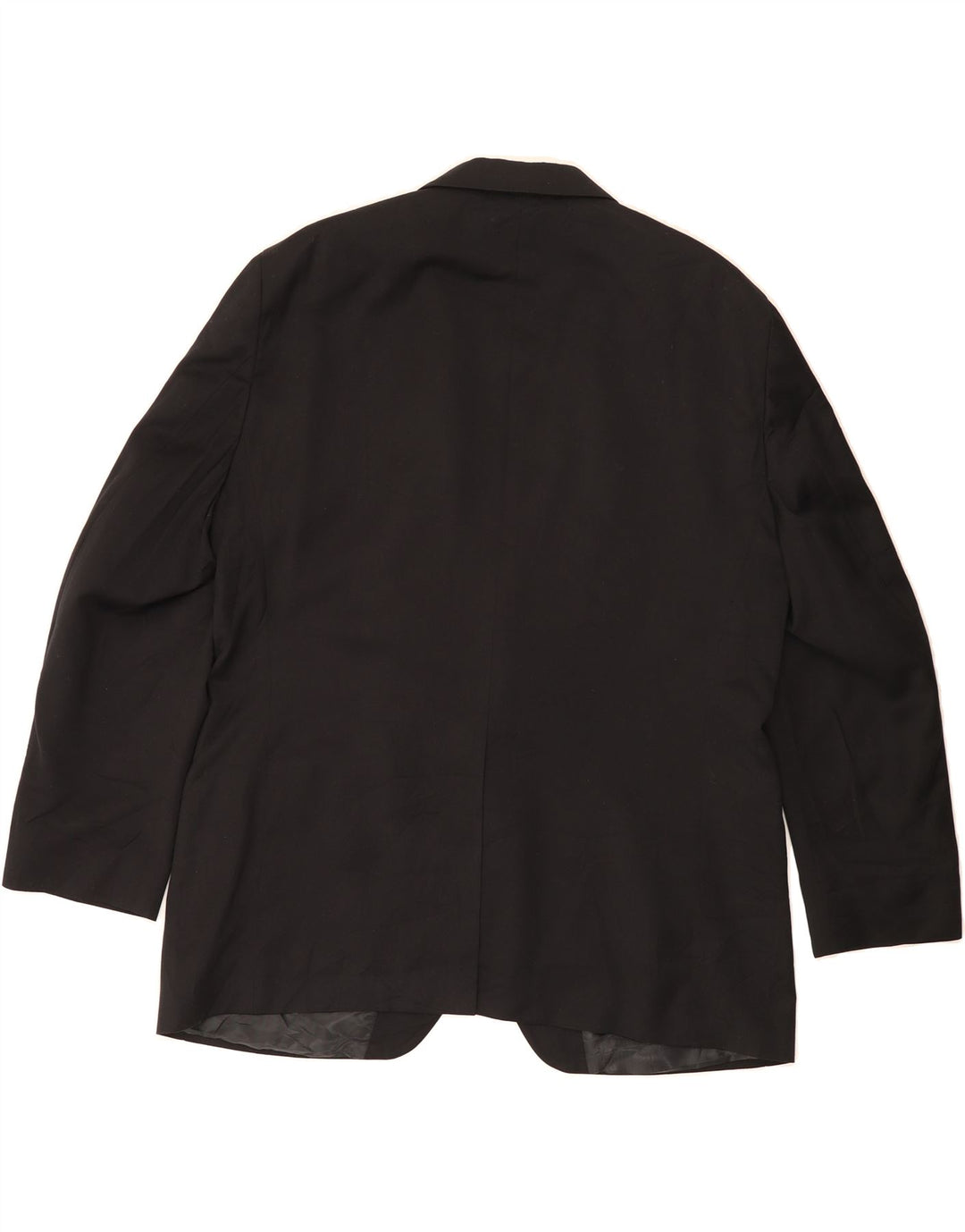 DOCKERS Mens 2 Button Blazer Jacket UK 44 2XL Black Polyester Vintage Dockers and Second-Hand Dockers from Messina Hembry 