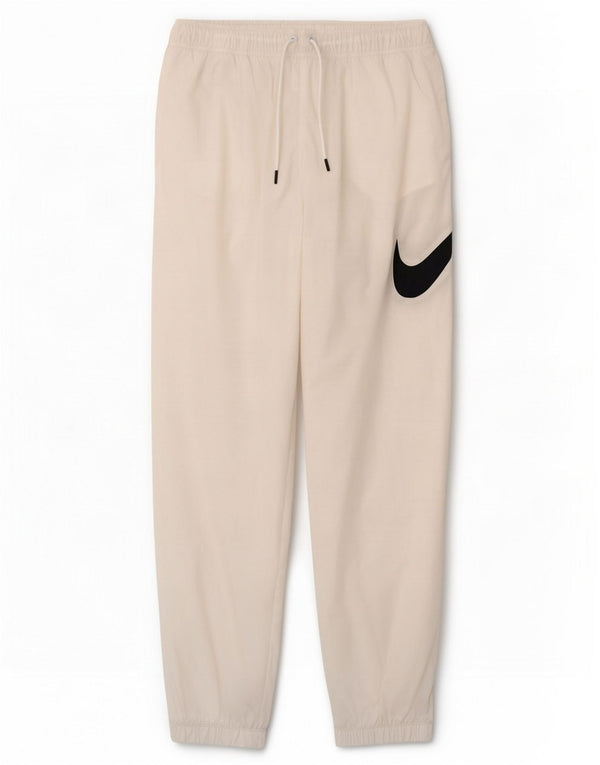 Nike Pantalon de survêtement graphique pour femme UK 12 Blanc moyen