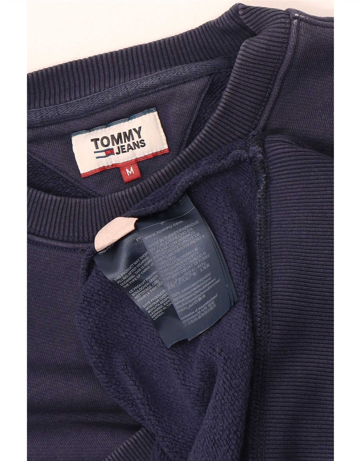 Tommy Hilfiger Mens Sweatshirt Jumper Medium Navy Blue Cotton