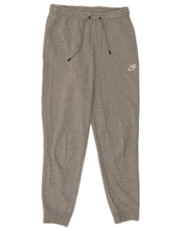 Nike Mujer Chándal Pantalones Joggers UK 10 Pequeño Gris Algodón