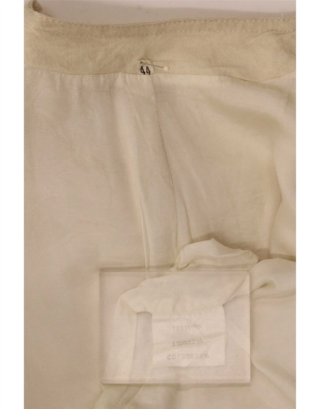Chaqueta bomber vintage para mujer IT 44 Lino beige medio