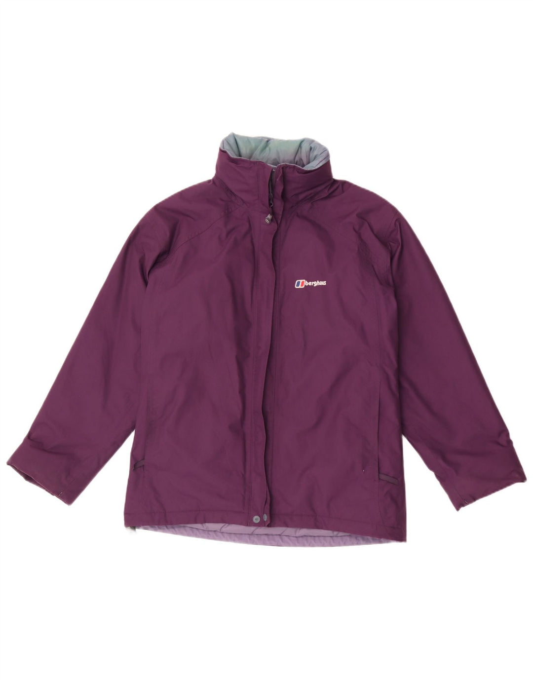 Berghaus Womens Hooded Oversized Windbreaker Jacket UK 10 Small Purple