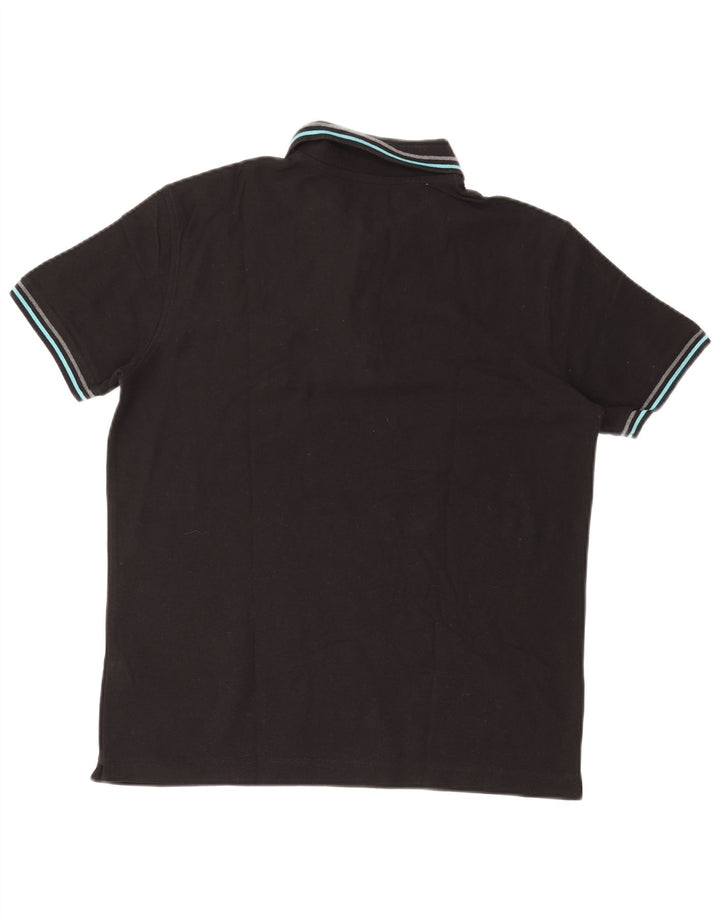 LOTTO Mens Polo Shirt Small Black Cotton