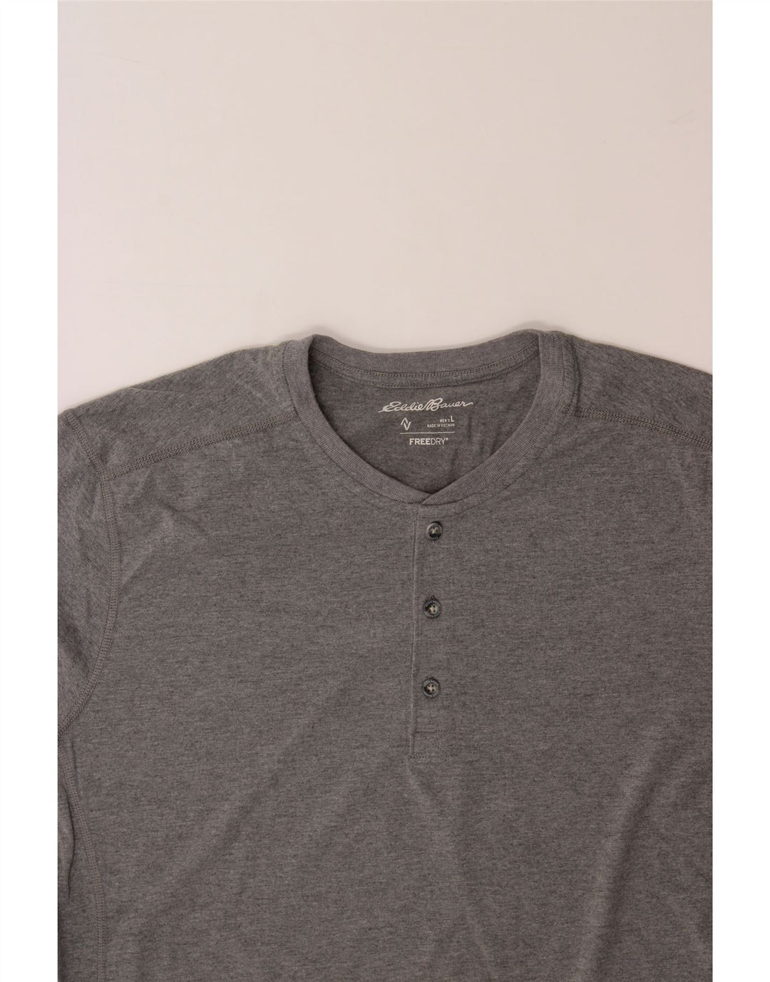 EDDIE BAUER Mens T-Shirt Top Large Grey Cotton Vintage Eddie Bauer and Second-Hand Eddie Bauer from Messina Hembry 