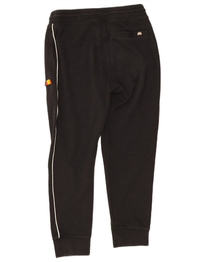 Ellesse Mens Tracksuit Trousers Joggers Medium  Black Cotton