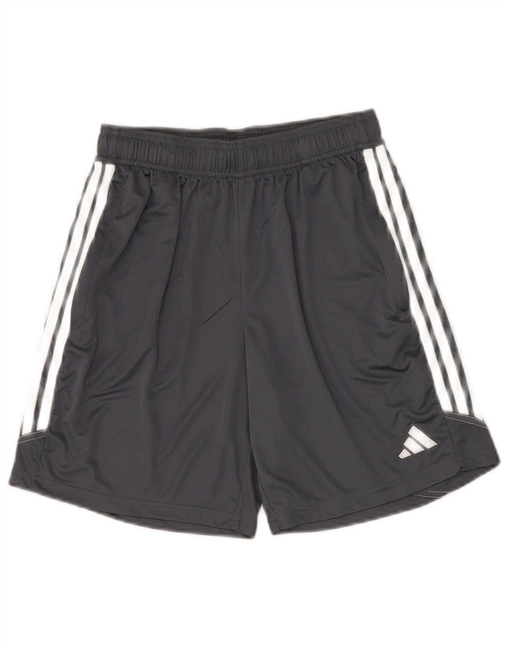 Adidas Boys Aeroready Sport Shorts 15-16 Years Grey Polyester