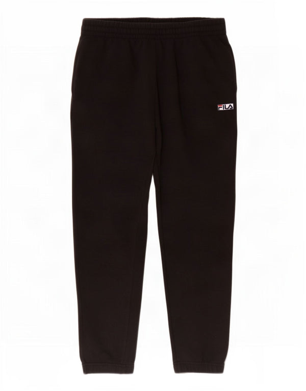 Fila Mens Tracksuit Trousers Joggers Medium Black Cotton