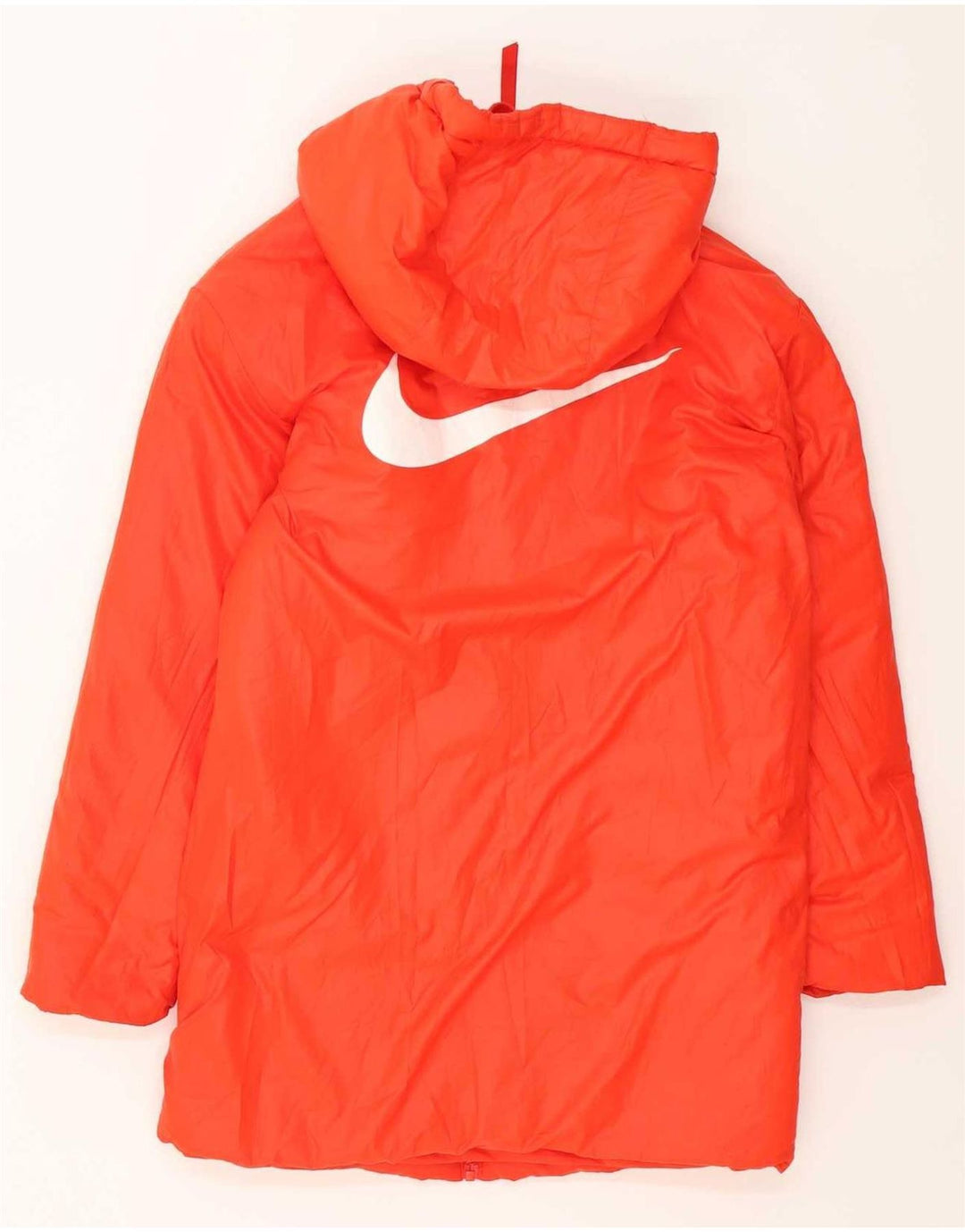 Nike Abrigo acolchado reversible con gráfico extragrande para mujer UK 10 Small Naranja
