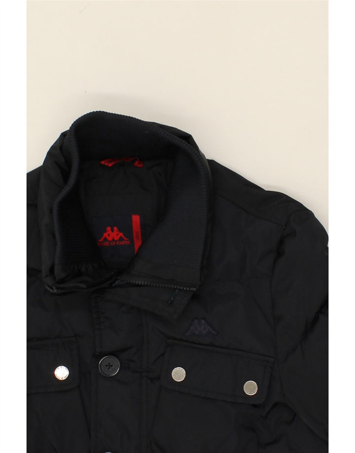 KAPPA Mens Padded Jacket UK 36 Small Navy Blue Polyester Vintage Kappa and Second-Hand Kappa from Messina Hembry 