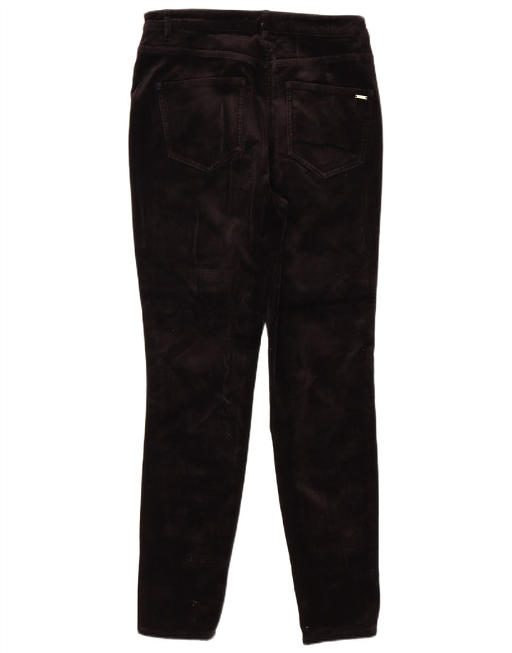 MASSIMO DUTTI Womens Slim Casual Trousers EU 40 Medium W30 L29 Black
