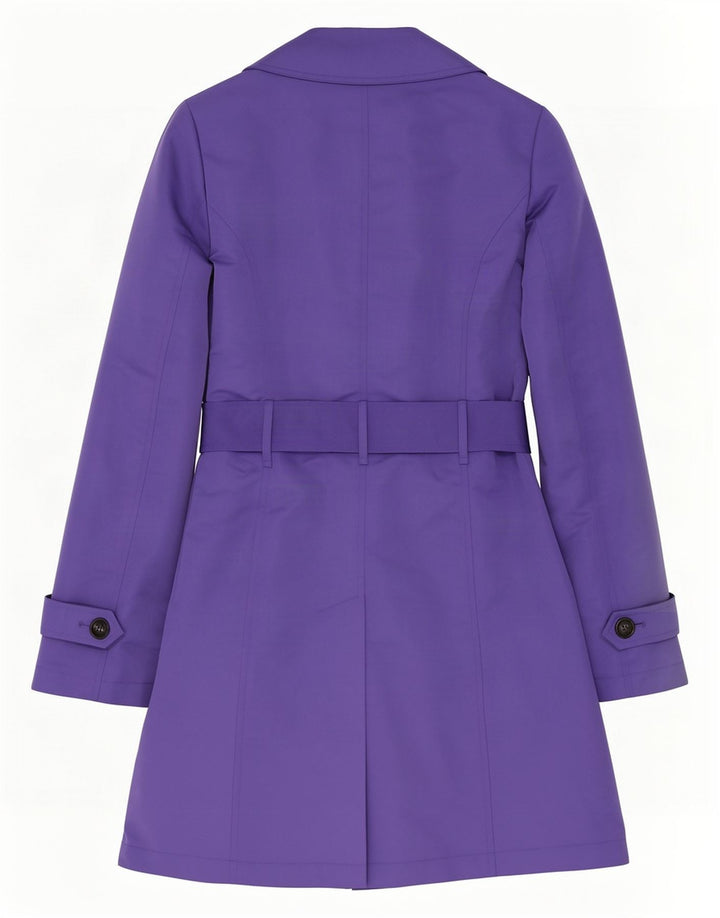 Casaco impermeável feminino Marks & Spencer Reino Unido 12 poliéster roxo médio