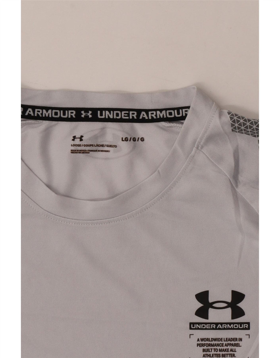 Tricou Under Armour pentru bărbați Top Large Gri Geometric