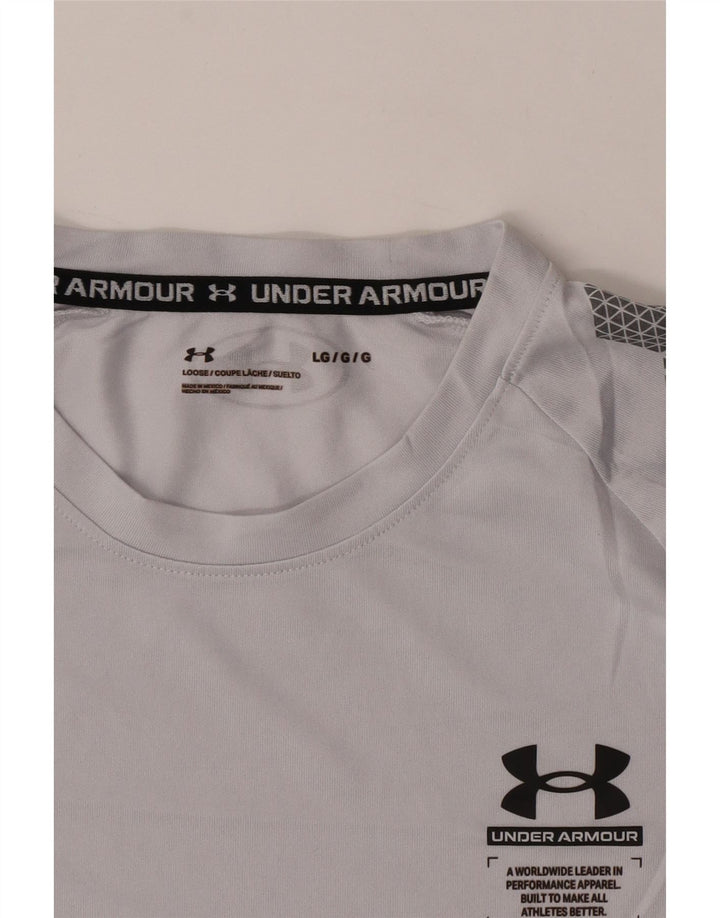Tricou Under Armour pentru bărbați Top Large Gri Geometric