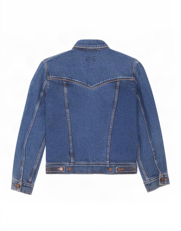 Wrangler Mens Casual Fit Denim Jacket UK 40 Large Blue
