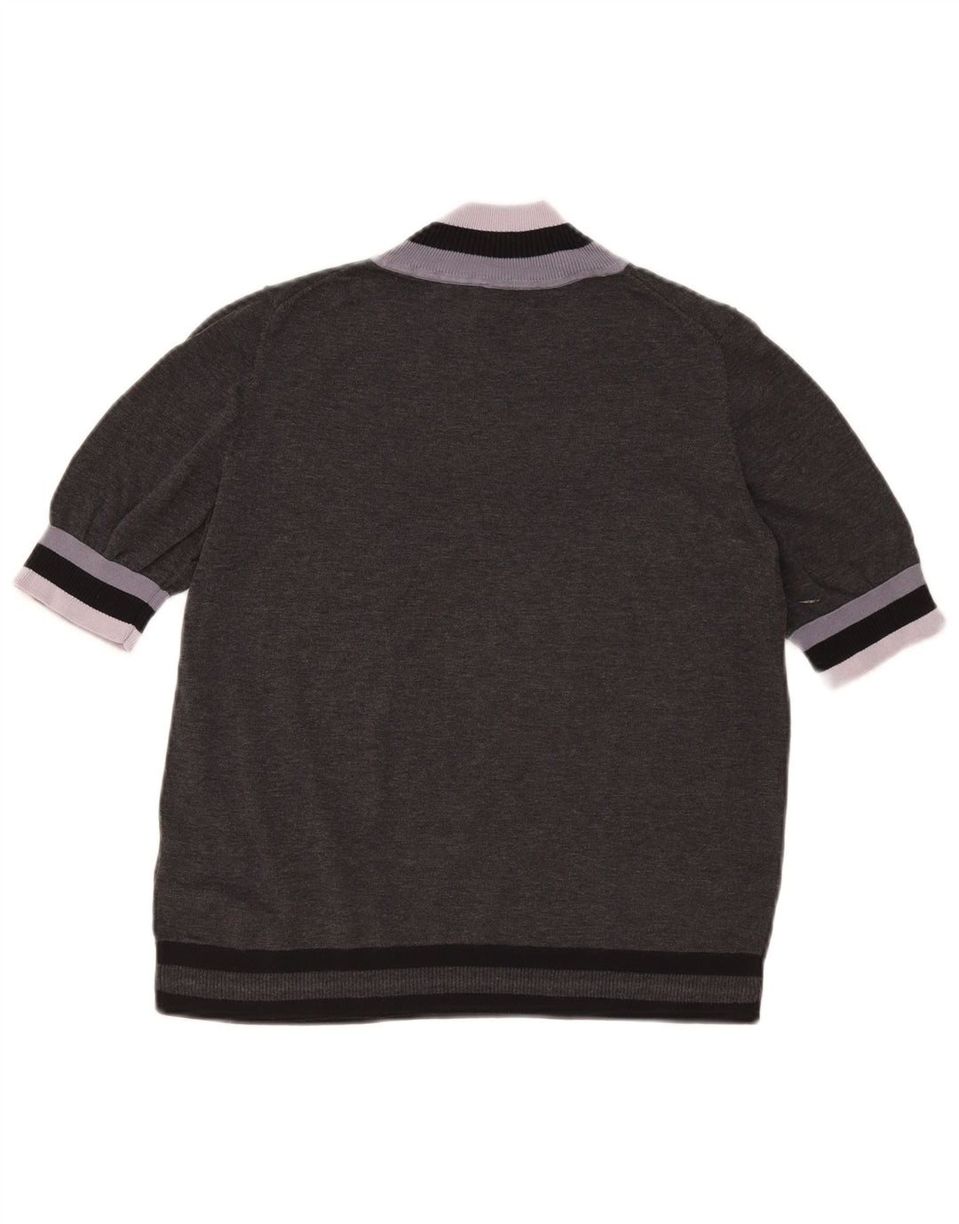 Cos Dame Turtle Neck Jumper Sweater UK 14 Medium Grey Colourblock