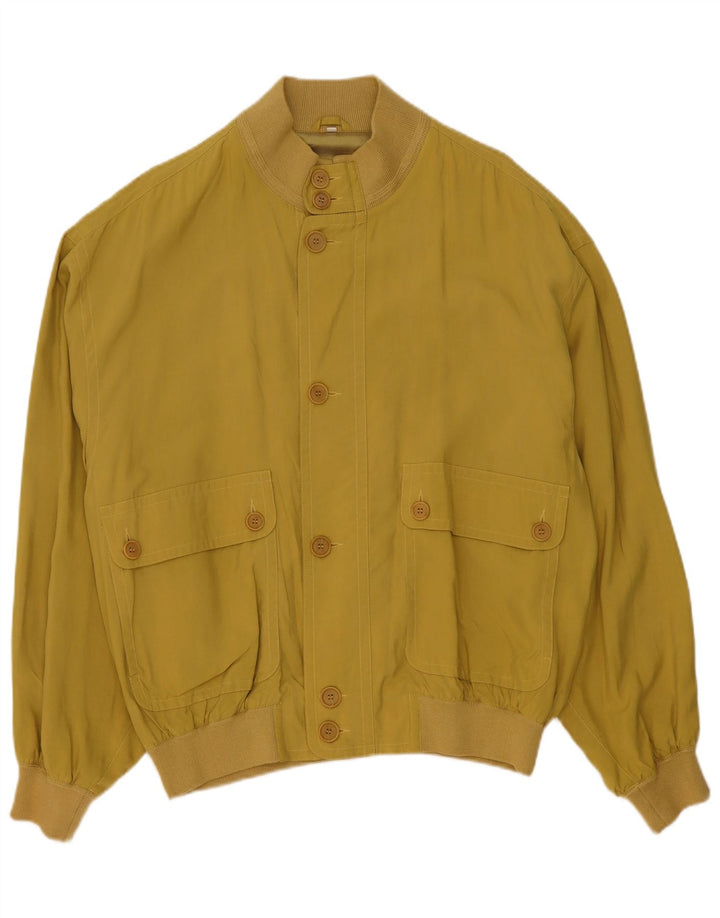 Męska kurtka bomberka Vintage IT 52 XL w kolorze żółtym