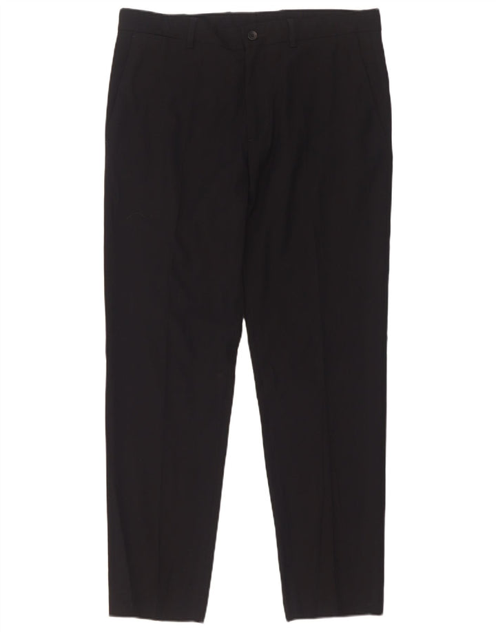 Zara Mens Slim Chino Trousers EU 40 Medium W31 L29 Black