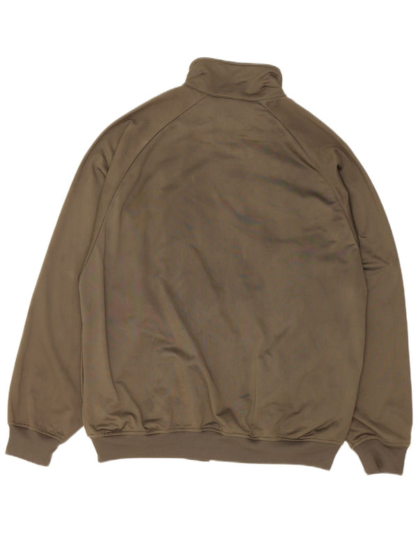 Kappa Mens Tracksuit Top Jacket XL Khaki Polyester