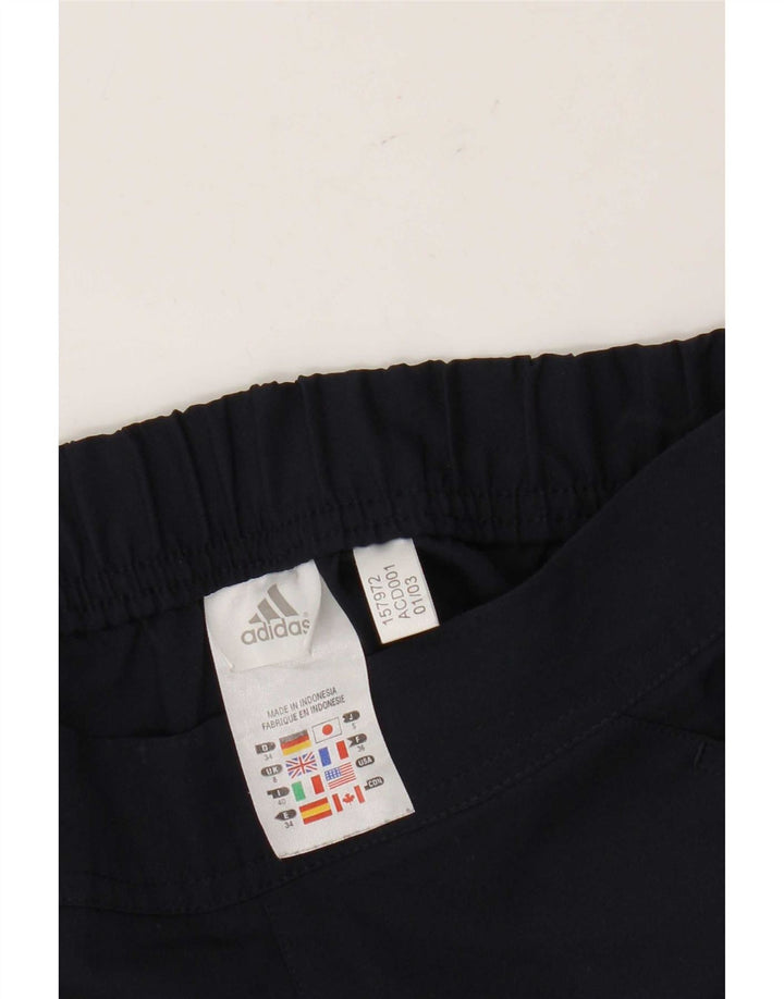 Adidas Womens Sport Shorts UK 8 Small  Navy Blue Polyester