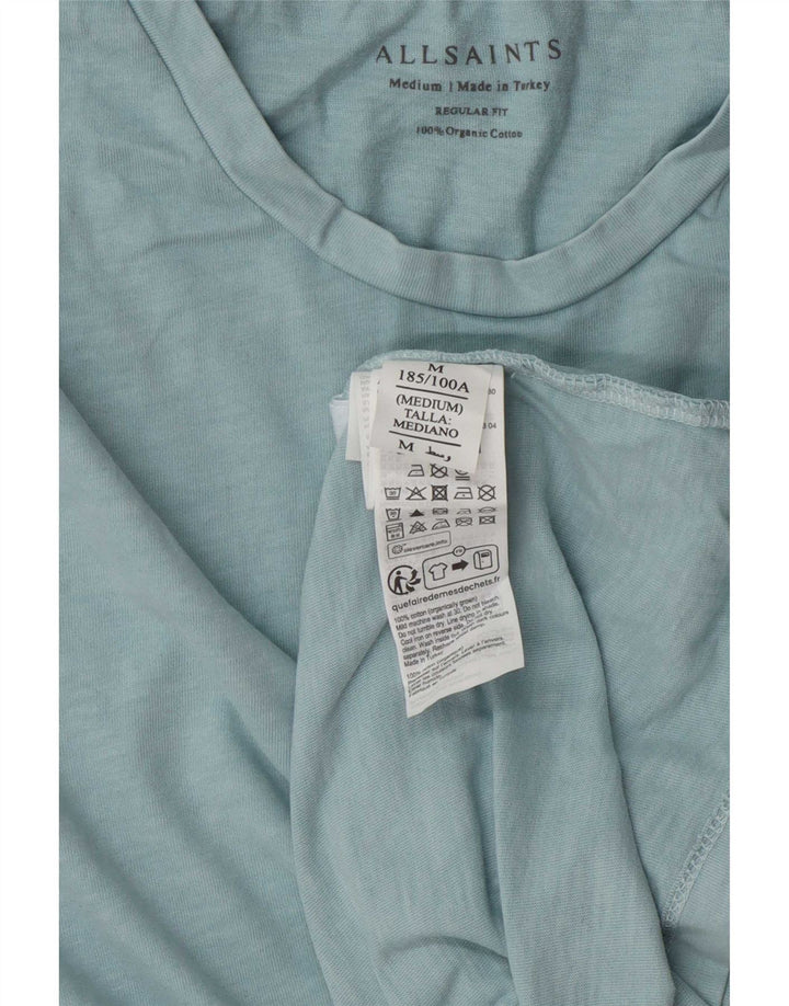 T-shirt da uomo con vestibilità regolare All Saints, in cotone blu medio