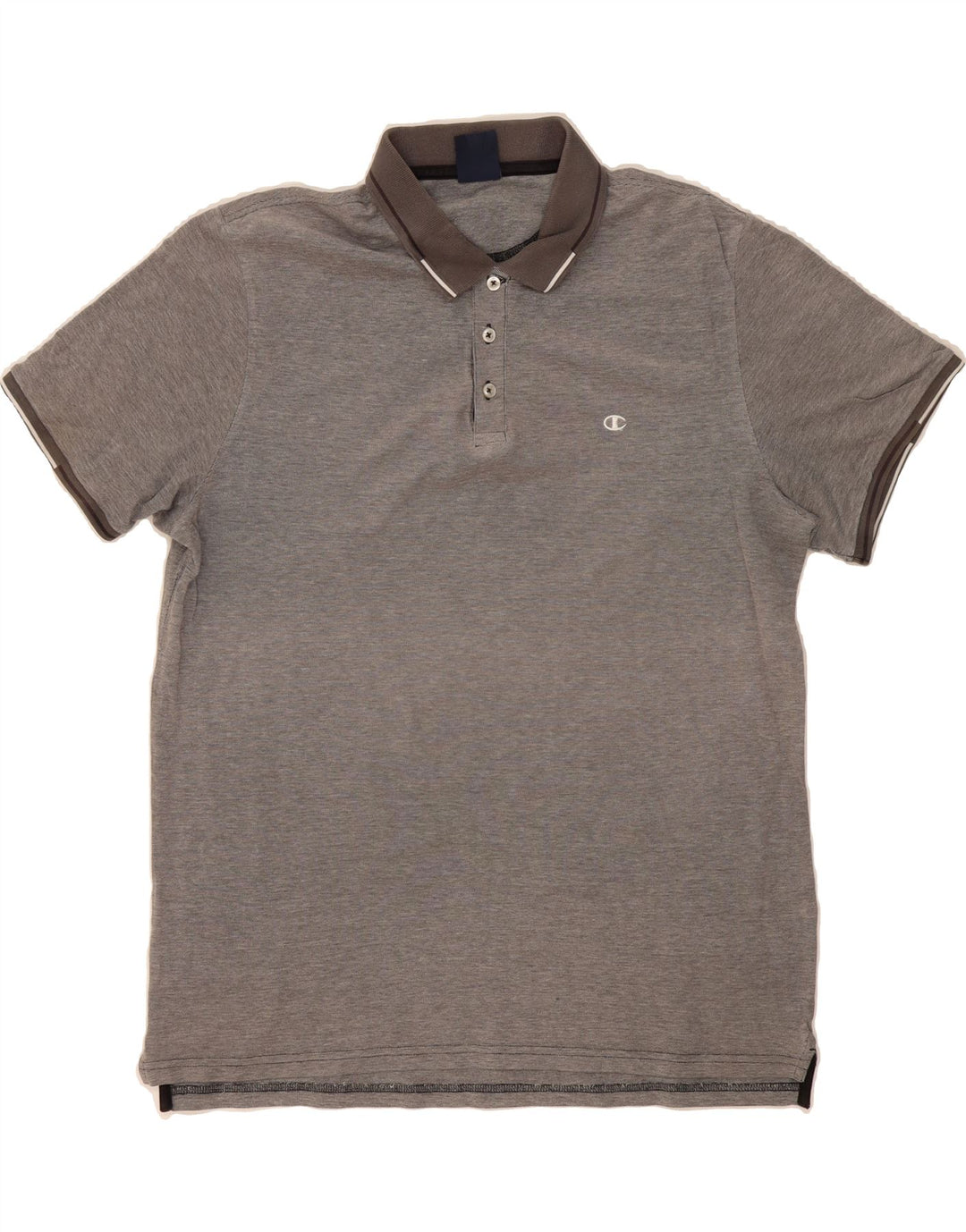 CHAMPION Mens Polo Shirt 2XL Grey Vintage Champion and Second-Hand Champion from Messina Hembry 