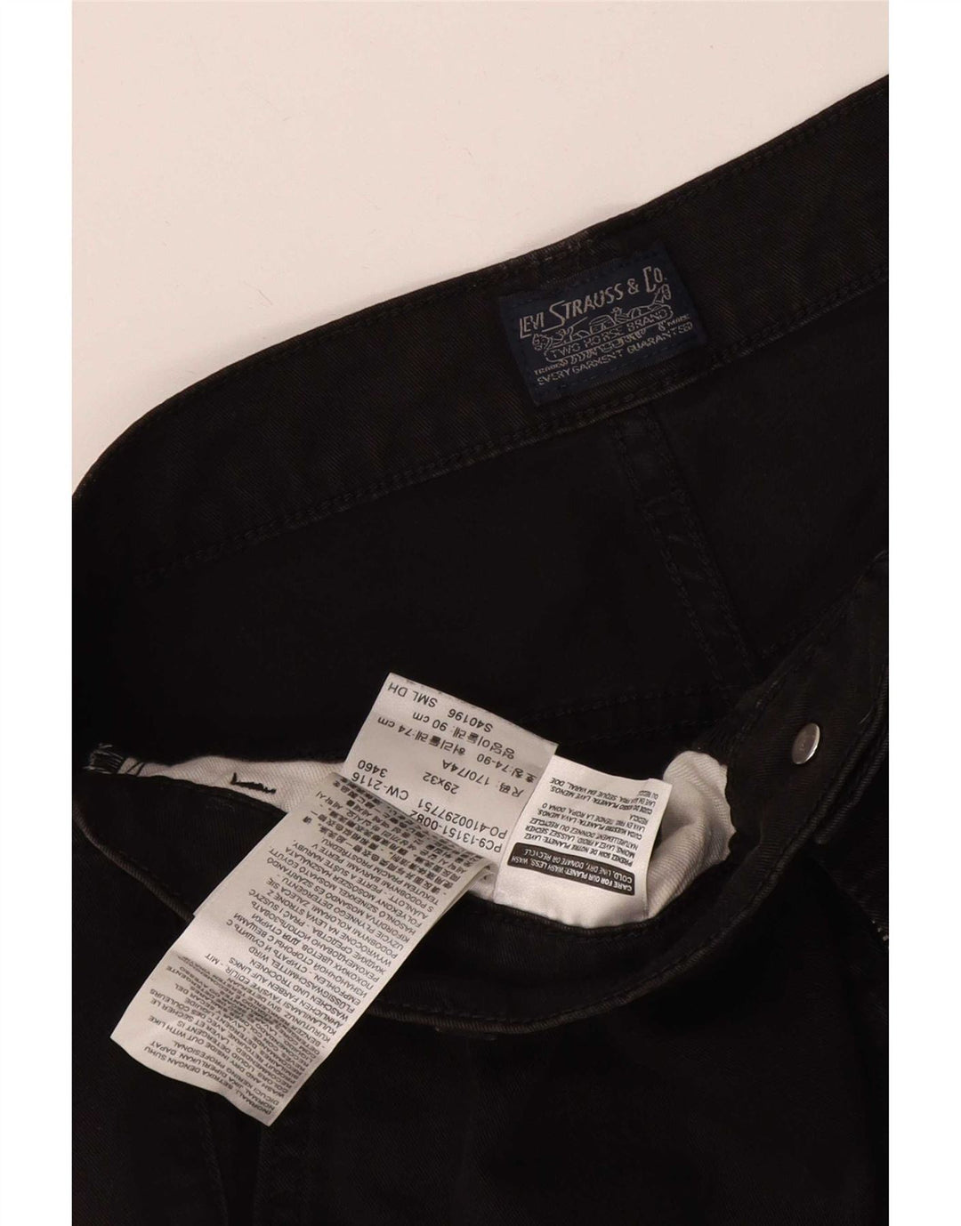 Blugi slim pentru femei Levi's W29 L32 bumbac negru