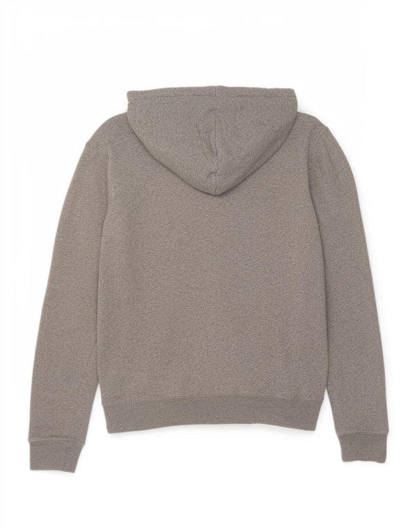 Maglione con cappuccio grafico da donna Jack Wills UK 10 piccolo cotone chiazzato grigio