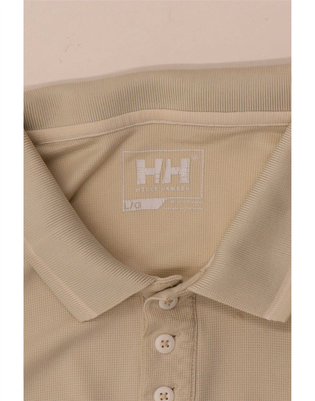 Helly Hansen Mens Polo Shirt Large Beige