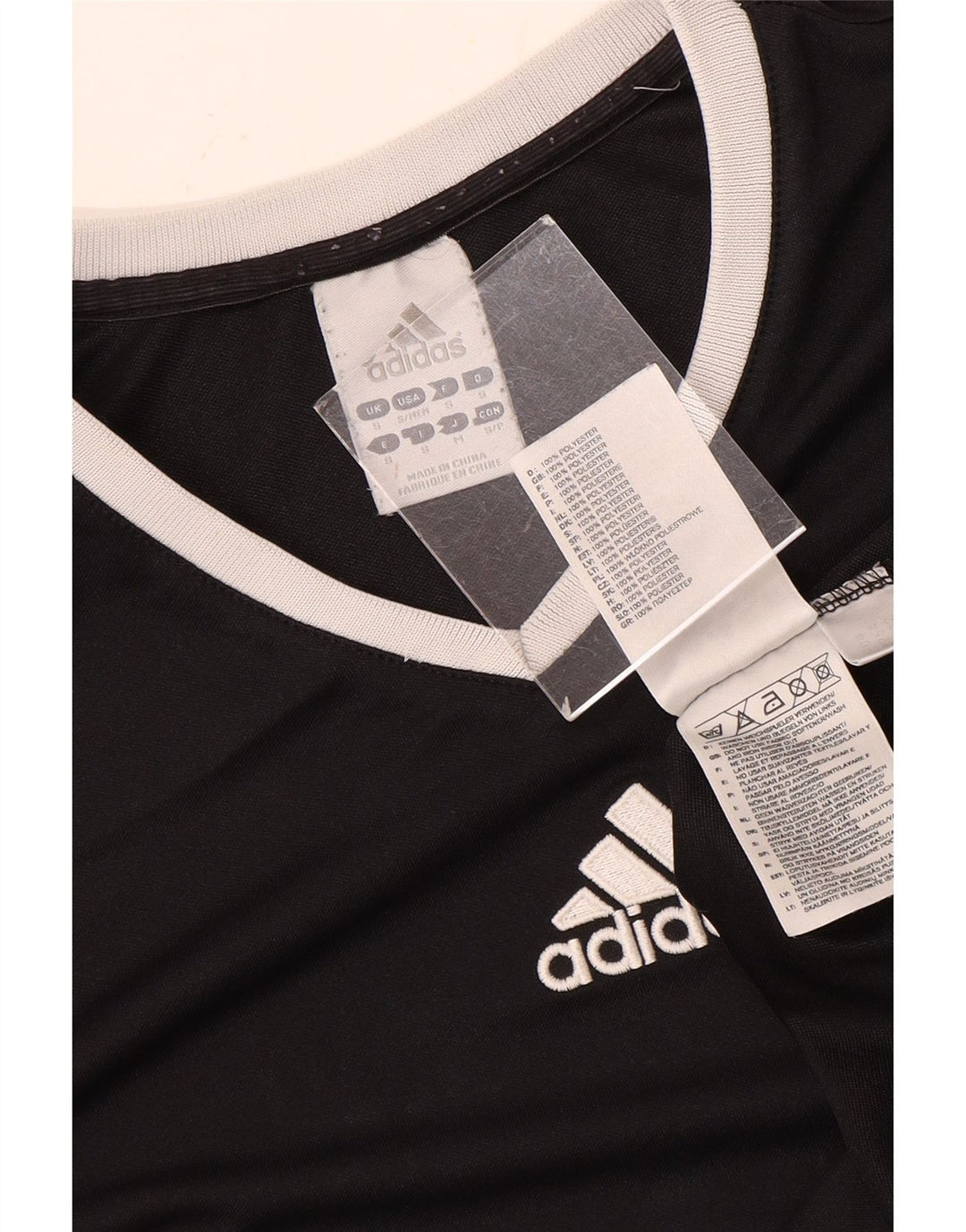 Adidas Mens Climalite T-Shirt Top Small Black Polyester