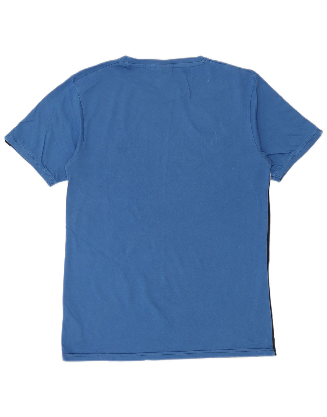 Ellesse Mens T-Shirt Top Medium Navy Blue Colourblock Cotton