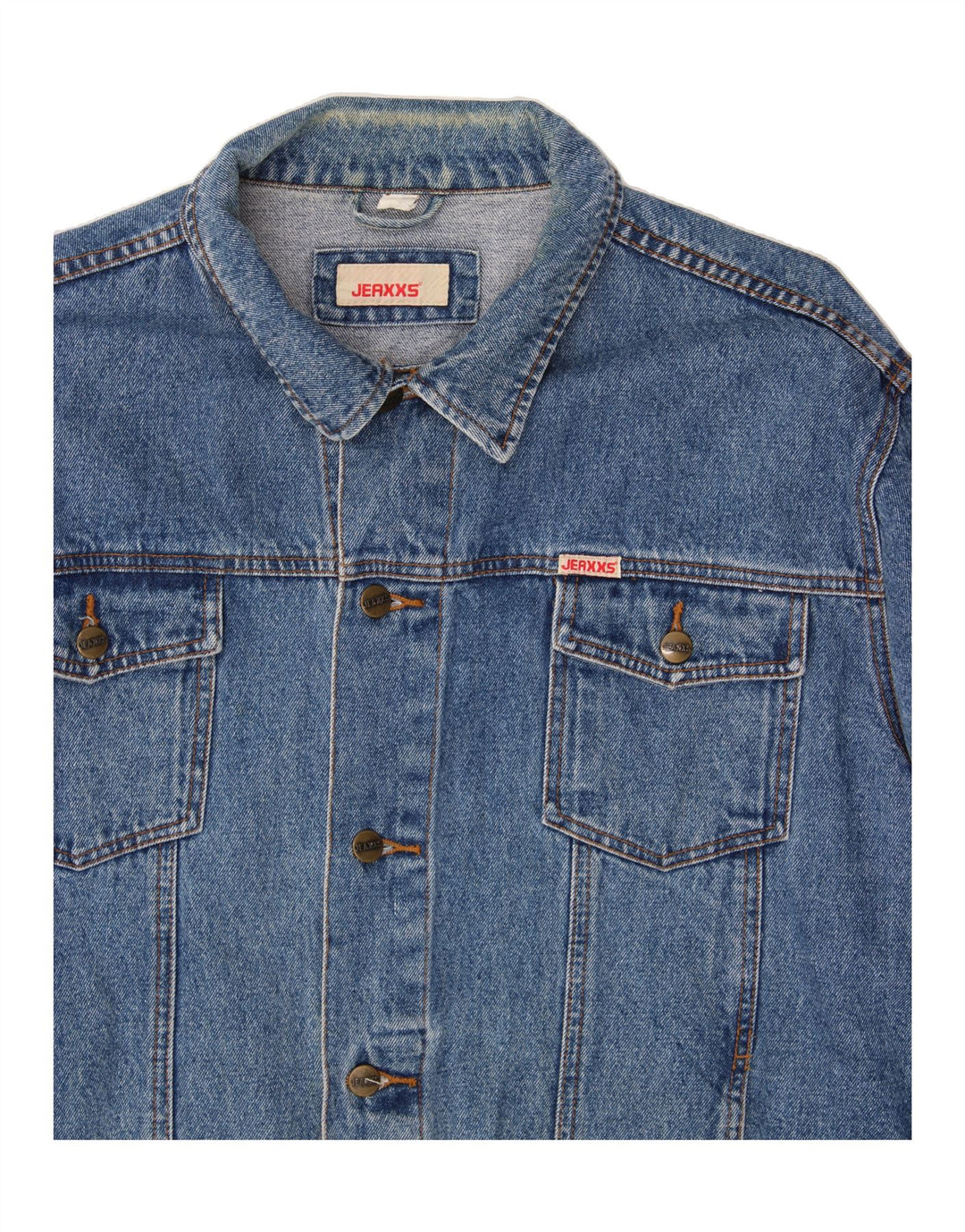 JEAXXS Mens Denim Jacket UK 46 3XL Blue