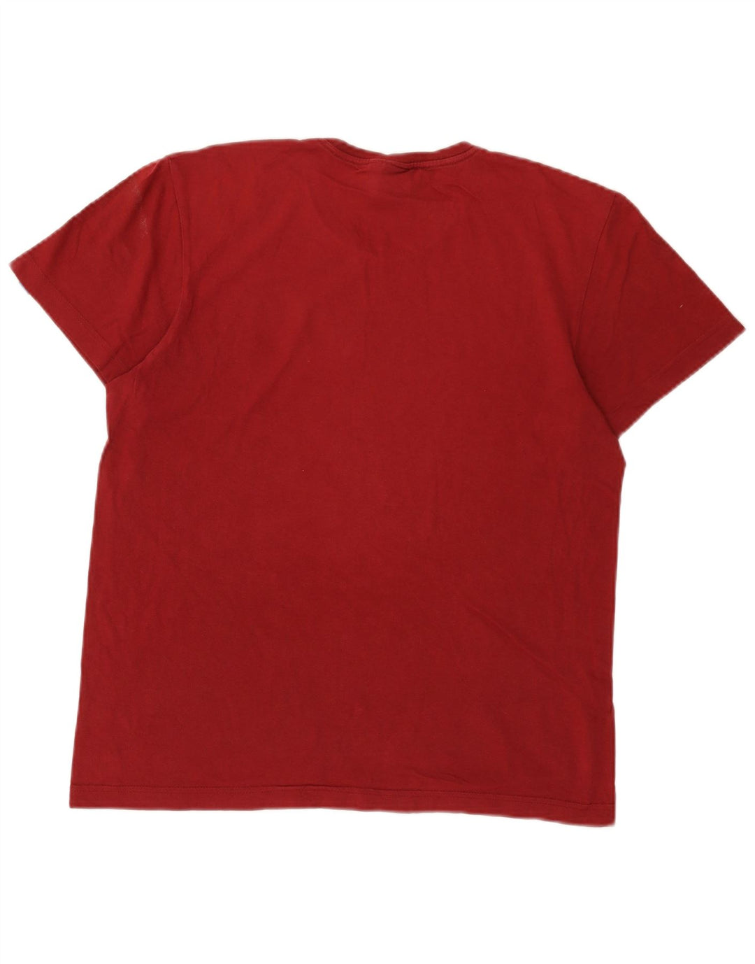 Adidas Mens Graphic T-Shirt Top Medium Burgundy
