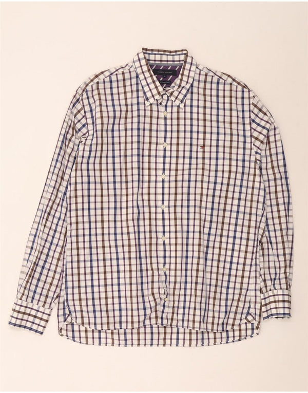 Koszula męska Tommy Hilfiger XL w wielokolorową kratę, bawełniana