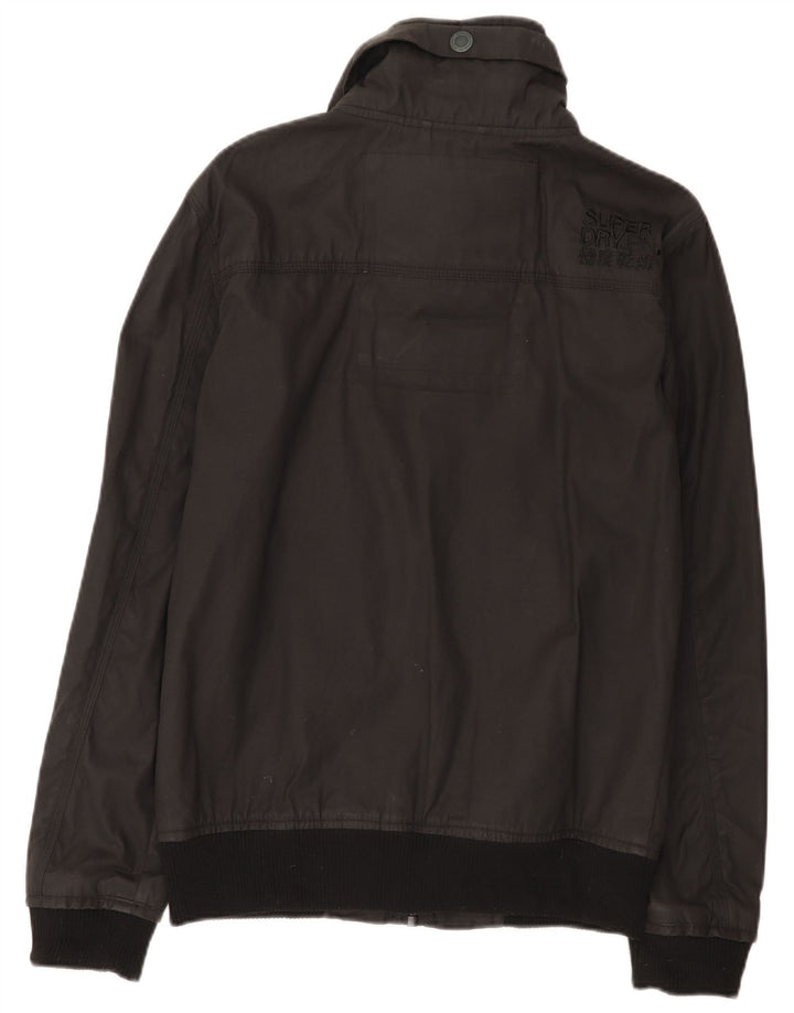 Ανδρικό μπουφάν Superdry UK 38 Medium Black Cotton