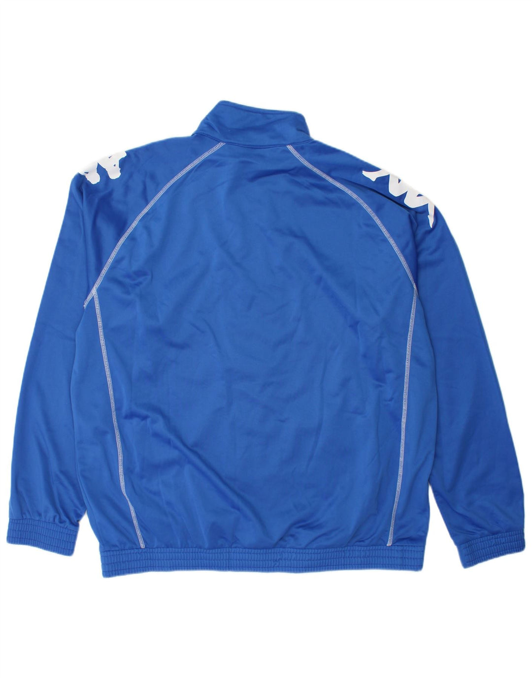 Męska kurtka dresowa Kappa z grafiką, 2XL, niebieski poliester