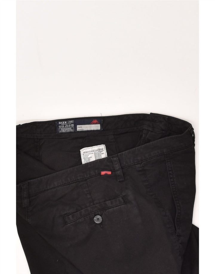 KAPPA Womens Chino Shorts IT 44 Medium W30 Black Cotton | Vintage Kappa | Thrift | Second-Hand Kappa | Used Clothing | Messina Hembry 