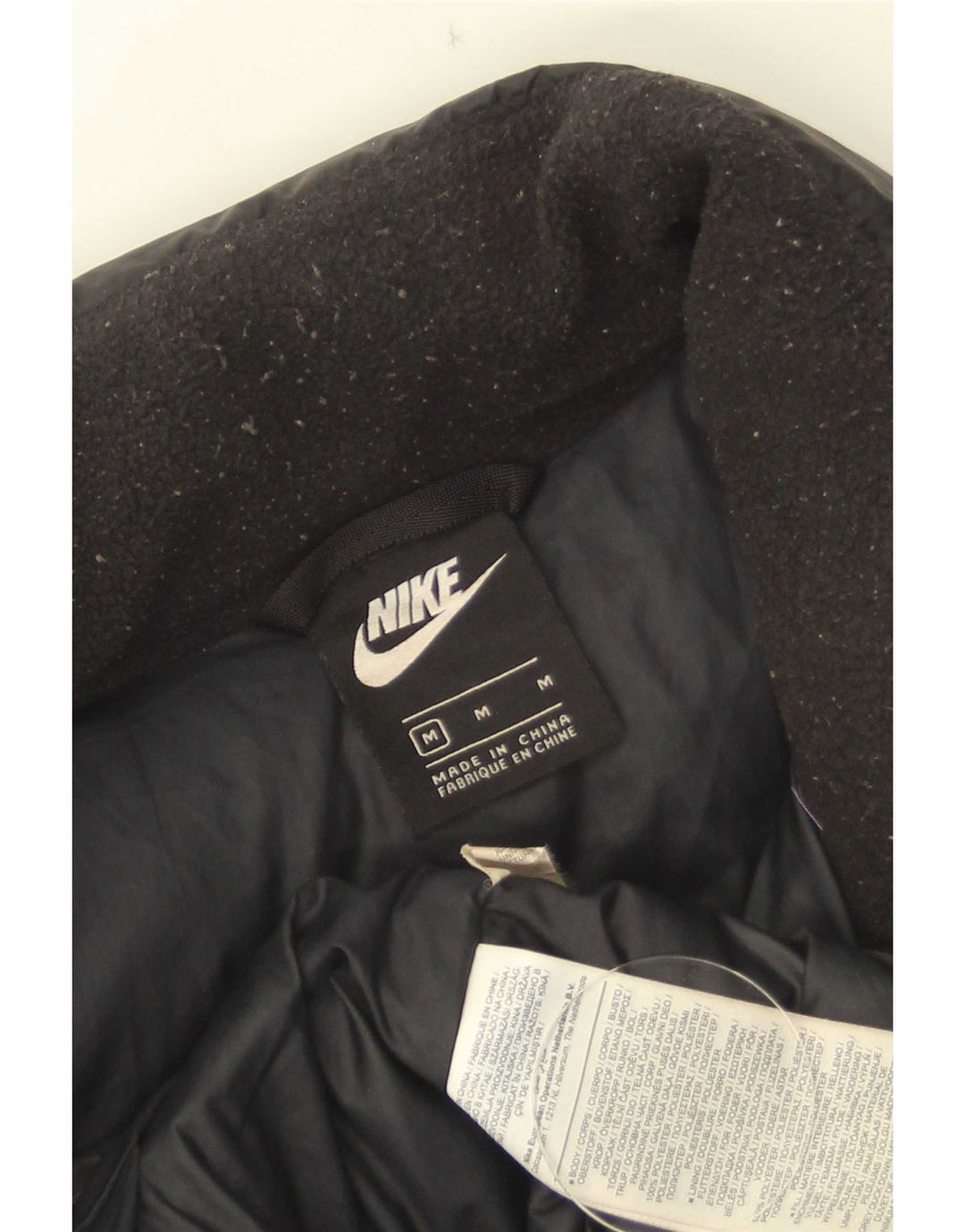 Nike Herre Polstret Gilet UK 38 Medium Black Polyester