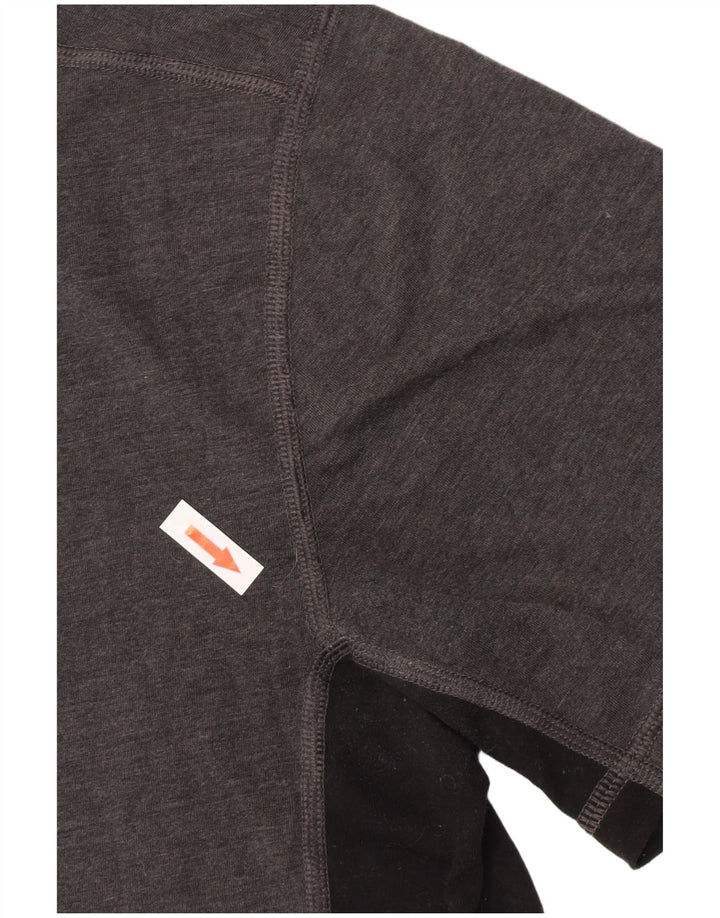 Carhartt Herre Relaxed Fit T-Shirt Top Medium Grey Colourblock Polyester