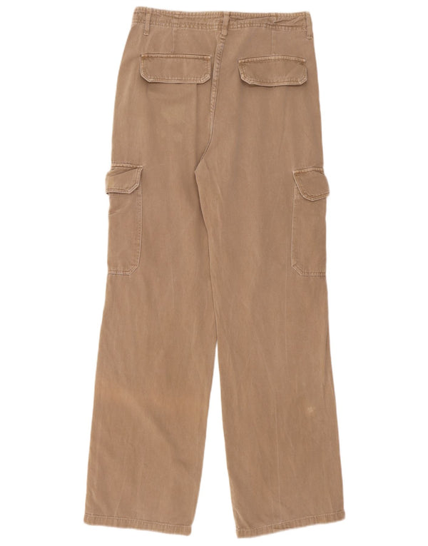 Zara Γυναικείο ίσιο παντελόνι Cargo EU 40 Medium W30 L31 Beige